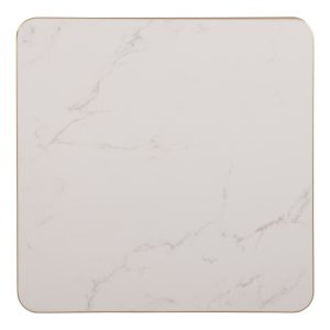 ΕΠΙΦΑΝΕΙΑ ΤΡΑΠΕΖΙΟΥ SINTERED STONE ΤΕΤΡΑΓΩΝΗ FB96655.12 ΠΛΑΙΣΙΟ ALU ΧΡΥΣΟ 80x80εκ.