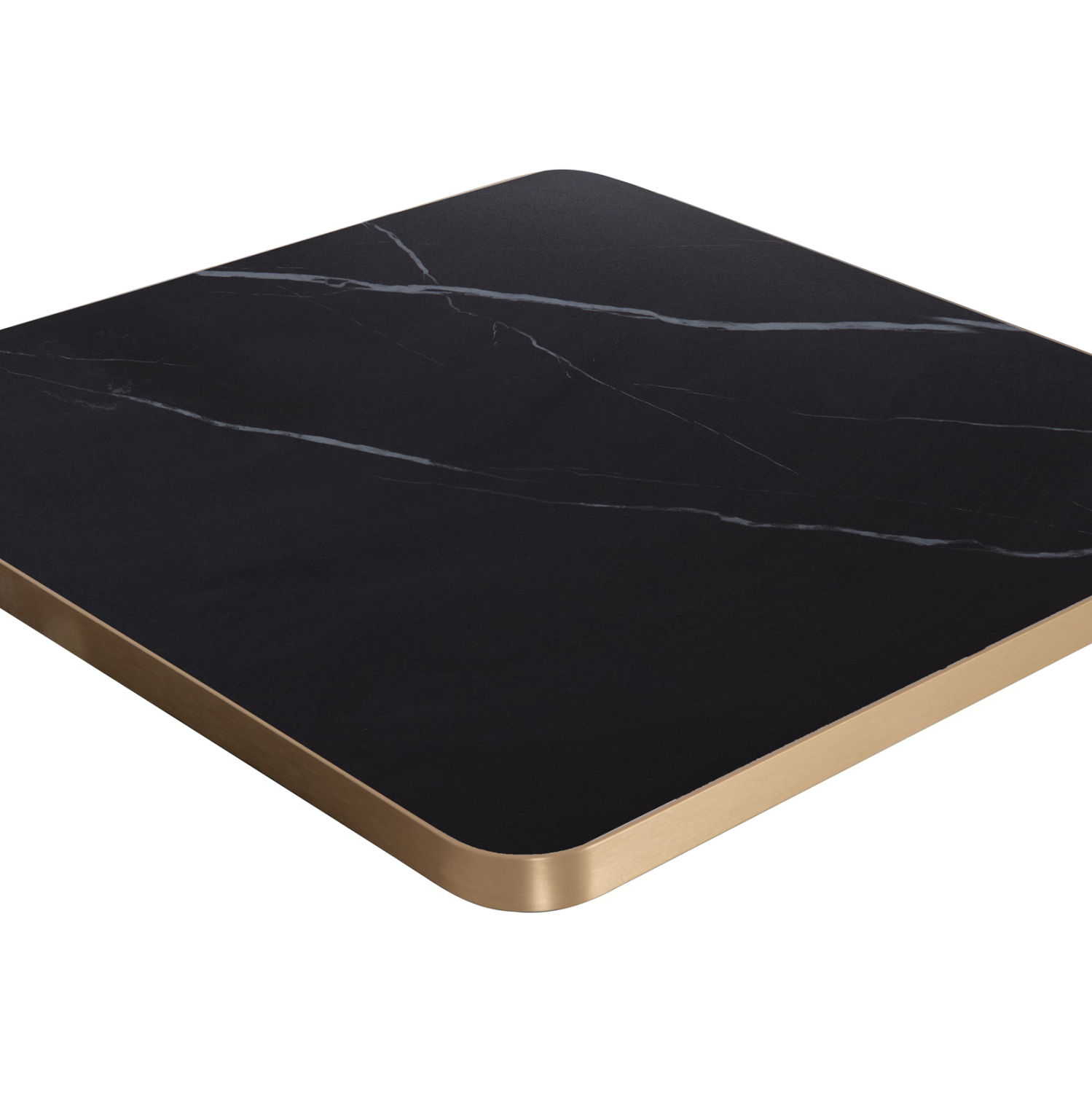 ΕΠΙΦΑΝΕΙΑ ΤΡΑΠΕΖΙΟΥ SINTERED STONE ΤΕΤΡΑΓΩΝΗ FB96655.13 ΠΛΑΙΣΙΟ ALU ΧΡΥΣΟ 80x80εκ. - Image 3