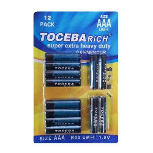 Μπαταρίες ΑΑΑ -  UM-4 - 1.5V - 12pcs - 400093