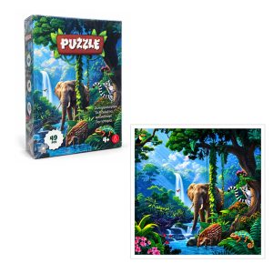 <p data-pm-slice="1 3 []">Παιδικό puzzle με θέμα τη ζούγκλα και τα άγρια ζώα