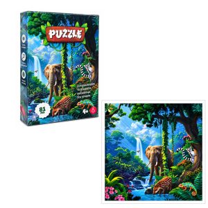 <p data-pm-slice="1 3 []">Παιδικό puzzle με θέμα τη ζούγκλα και τα άγρια ζώα