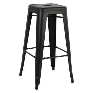 ΣΚΑΜΠΟ ΜΠΑΡ ΜΕΤΑΛΛΙΚΟ FB98642.42 ΣΕ ΜΑΥΡΟ ΜΑΤ 43x43x78Υεκ.