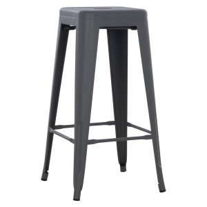 ΣΚΑΜΠΟ ΜΠΑΡ ΜΕΤΑΛΛΙΚΟ FB98642.50 ΣΕ ΓΚΡΙ 43x43x78Υεκ.