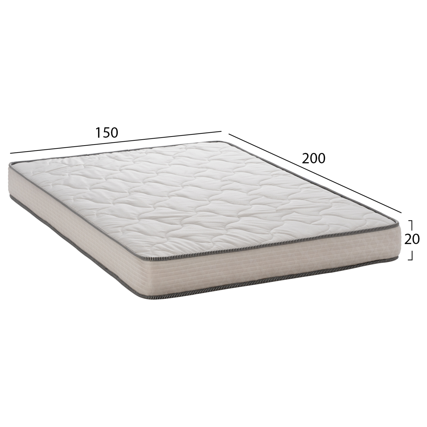 ΣΤΡΩΜΑ DREAMTOPIA ΣΕΙΡΑ RELIEF FB9653.150 BONNELL SPRING 150x200x20Y εκ. - Image 2